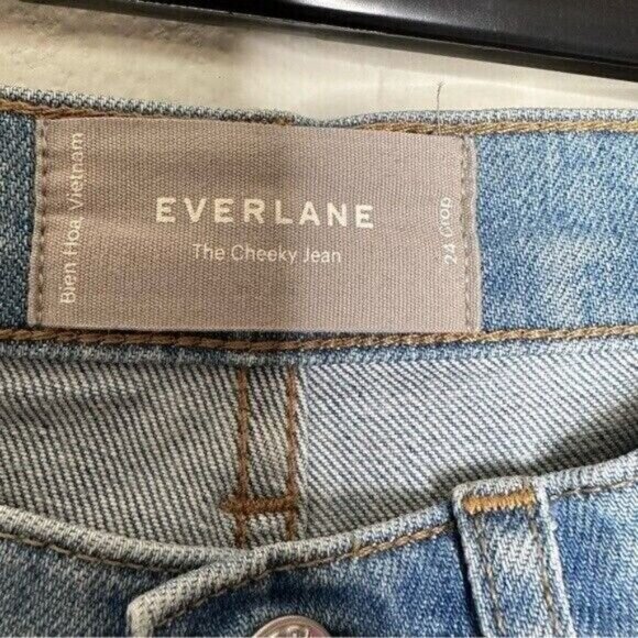 Everlane the cheeky jean light wash Size 24 Pre-owned - Picture 7 of 14